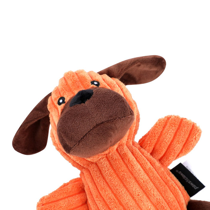 Paws & Claws PLUSH CORDUROY ANIMALS 24X16CM