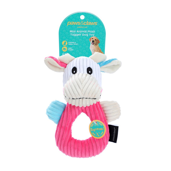 Paws & Claws PLUSH ANIMAL TUGGER 12X24X3CM
