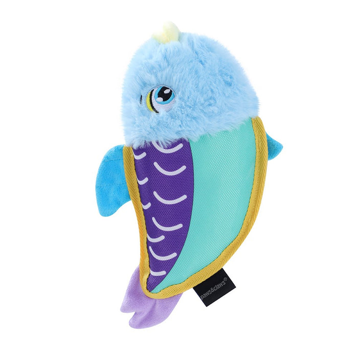 Paws & Claws PLUSH FISH DOG TOY 25X13CM