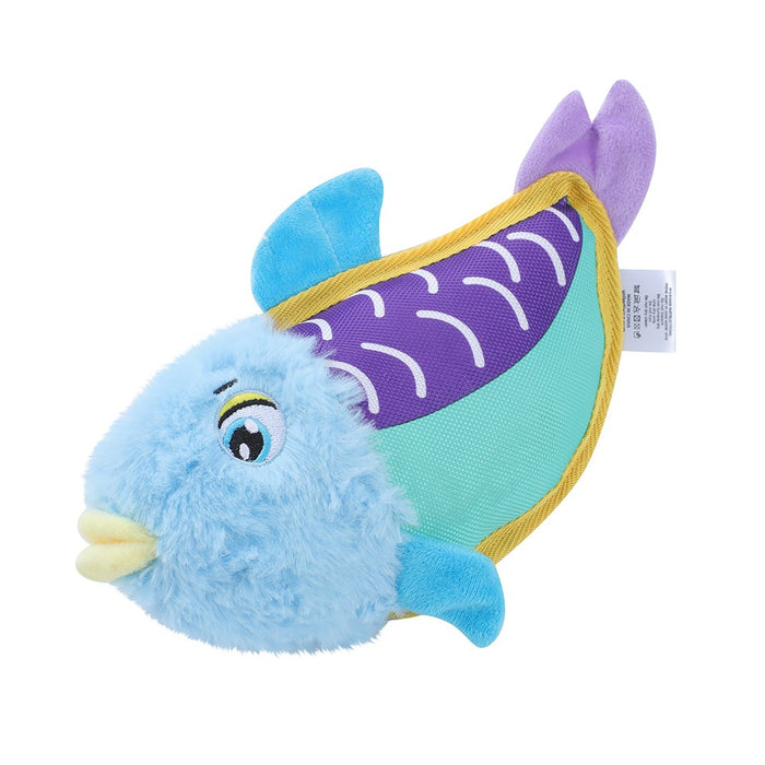 Paws & Claws PLUSH FISH DOG TOY 25X13CM