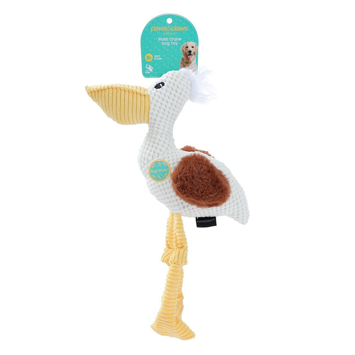 Paws & Claws PLUSH CRANE DOG TOY 33X14CM