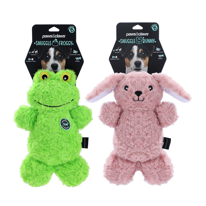 Paws & Claws SNUGGLE PLUSH FROG & RABBIT 32X21CM