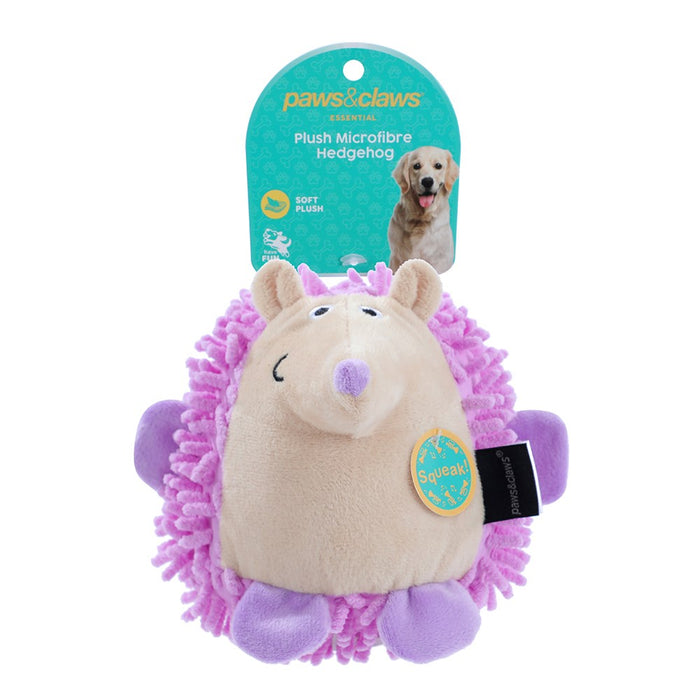 Paws & Claws PLUSH MICROFIBRE HEDGEHOG 15CM