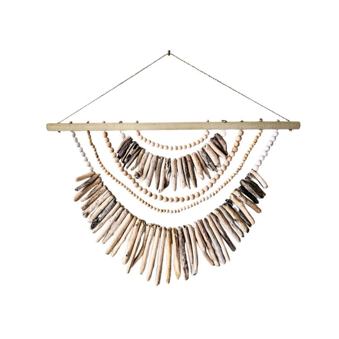 2 set Driftwood & Bead Wall Hanging