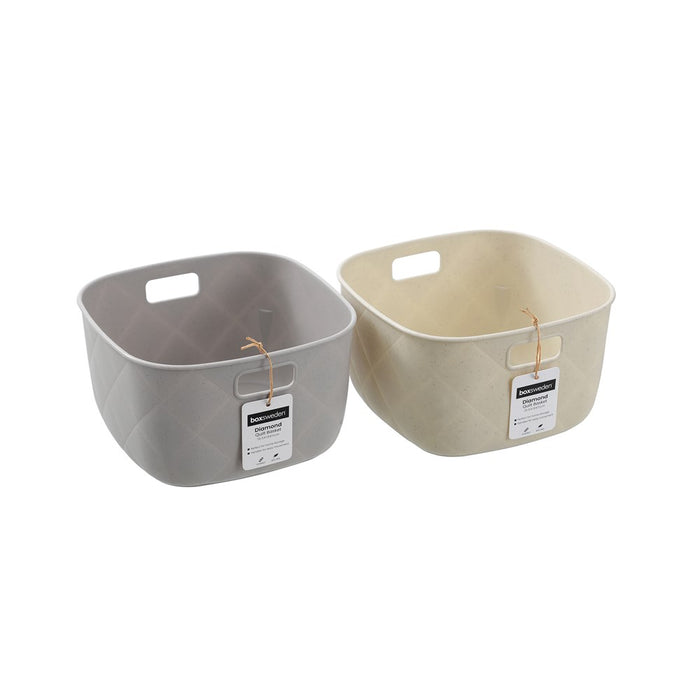 Boxsweden Diamond Quilt Basket 19.5X19X11Cm