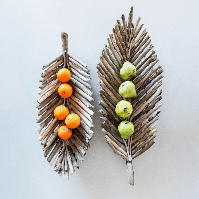 2 set Driftwood Leaf Platter/Wall Arts (MED SOLD OUT / DUE TBA) - M ¨C 67cm long x 25cm wide x 11cm tall