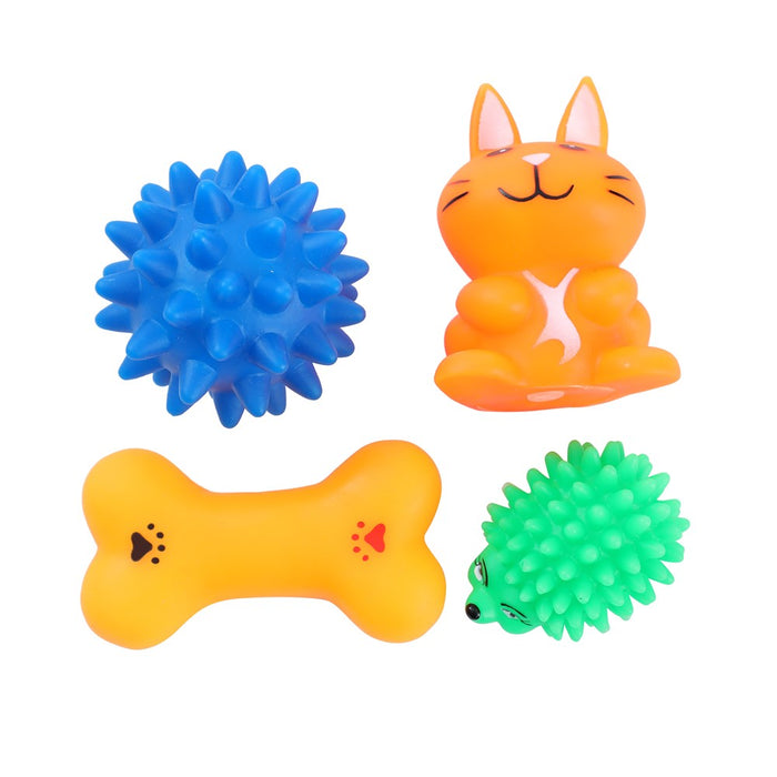 Paws & Claws PUPPY VINYL PLAY SET 4PC