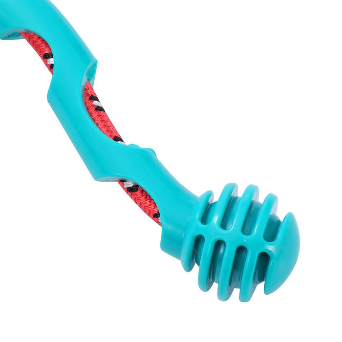 Paws & Claws TUG N' TREAT TPR + ROPE TOY 16X16X6CM