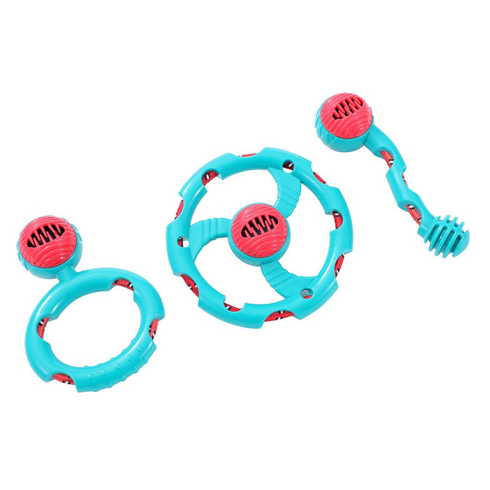 Paws & Claws TUG N' TREAT TPR + ROPE TOY 16X16X6CM