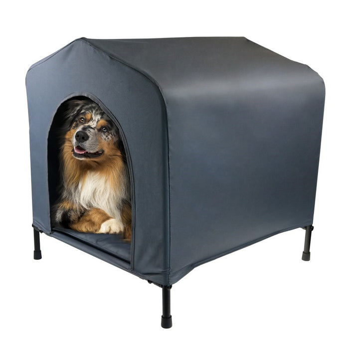 Paws & Claws ELEVATED PET HOUSE W/CUSHION MEDIUM 62X58X63CM