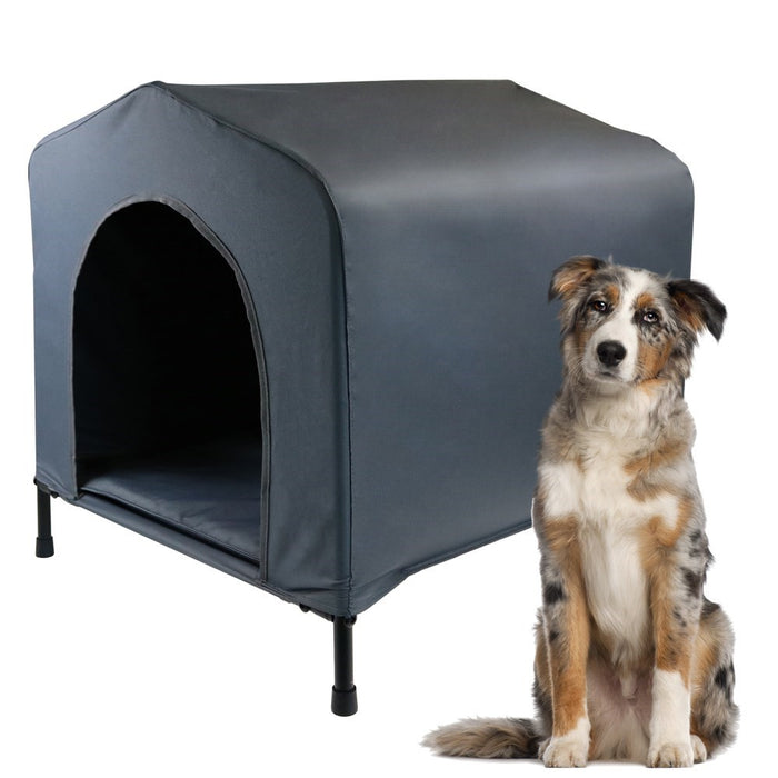 Paws & Claws ELEVATED PET HOUSE W/CUSHION MEDIUM 62X58X63CM