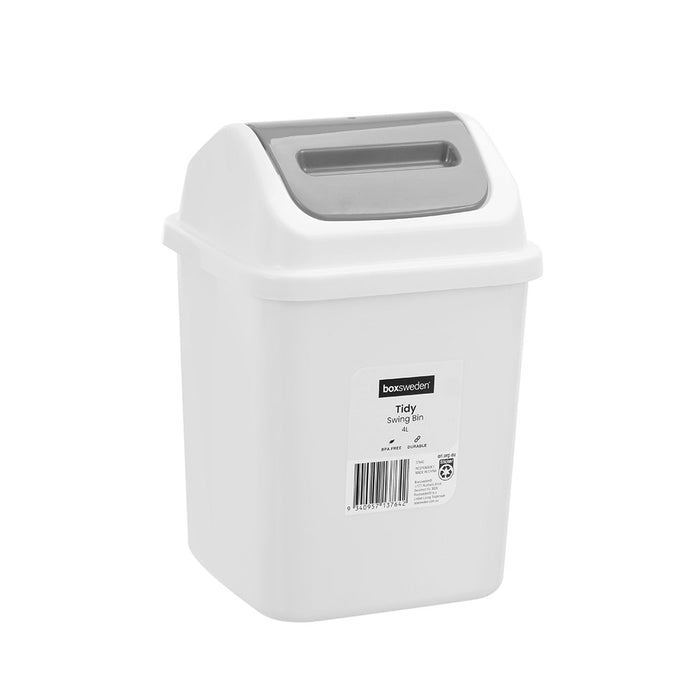 Boxsweden Tidy Swing Bin 4L 17X17X26.4Cm