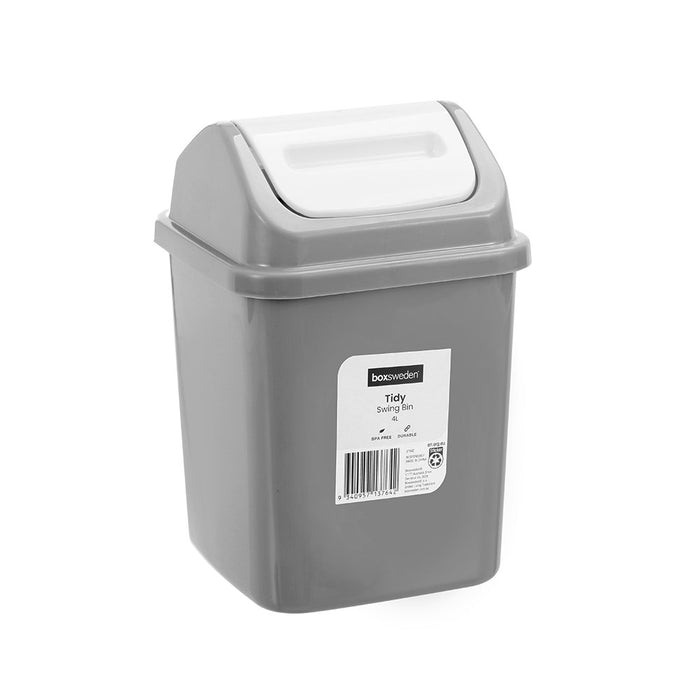 Boxsweden Tidy Swing Bin 4L 17X17X26.4Cm