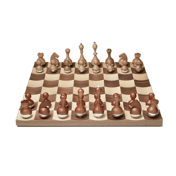 NSIMG-SHA256:d32a57475691752dd42785b457751e887e041300232c083696acc762c6398248 · Isalbi Umbra Wobble Chess Set Maple & Walnut