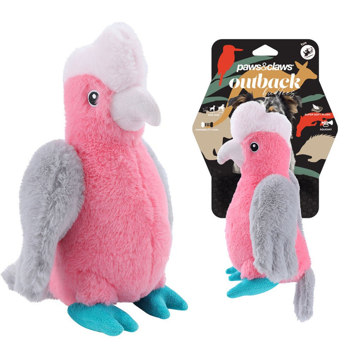 Paws & Claws OUTBACK BUDDIES GALAH 28.5X23.5X10CM