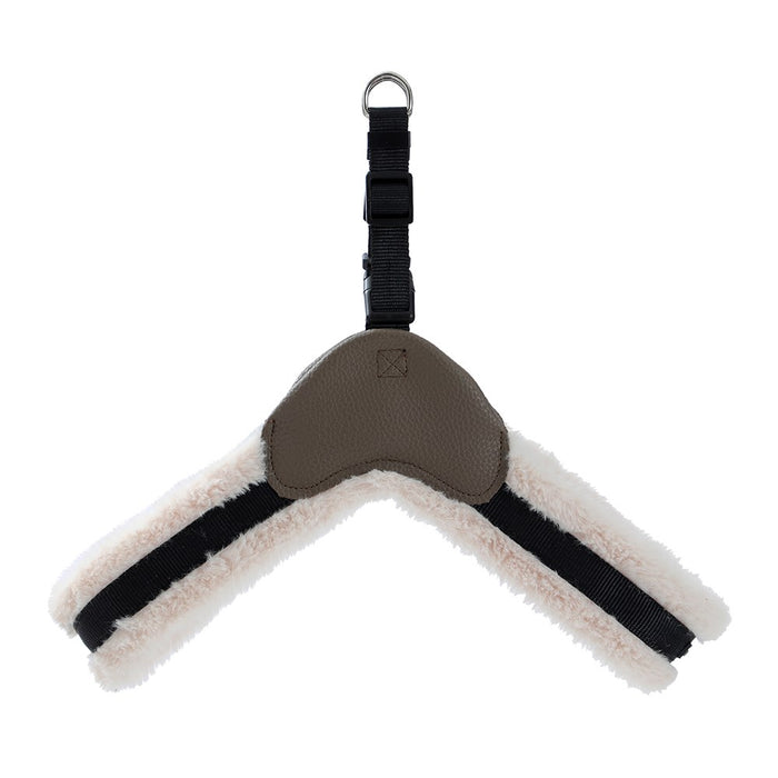 Paws & Claws FAUX FUR & LEATHER HARNESS MED 48-60CM