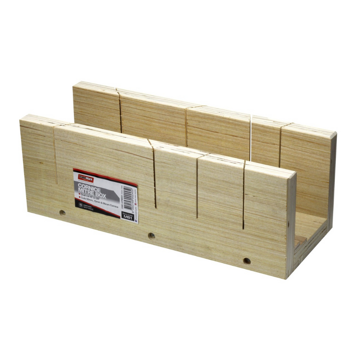 Trademark mitre box plywood dual cut 90 & 135