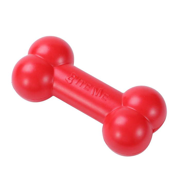 Paws & Claws SUPER TUFF BONE TPR PET TOY 18CM RED & BLUE
