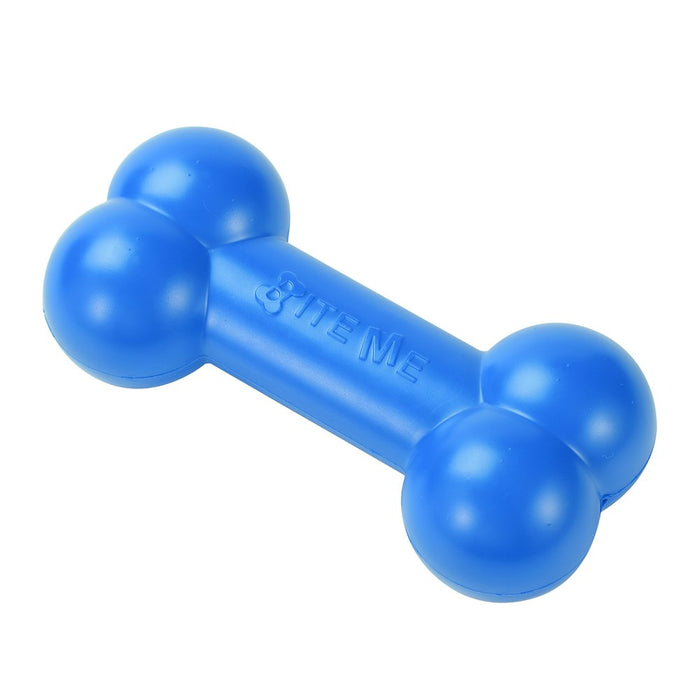 Paws & Claws SUPER TUFF BONE TPR PET TOY 18CM RED & BLUE