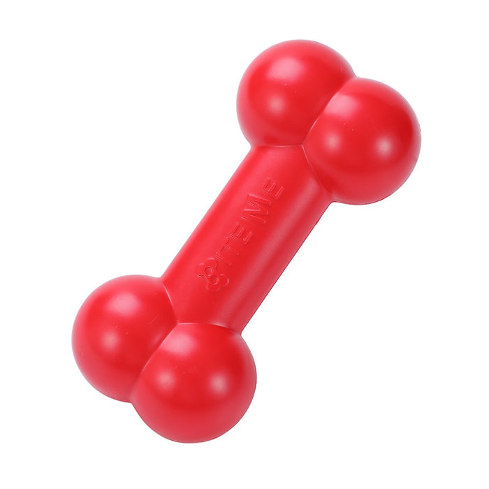 Paws & Claws SUPER TUFF BONE TPR PET TOY 18CM RED & BLUE