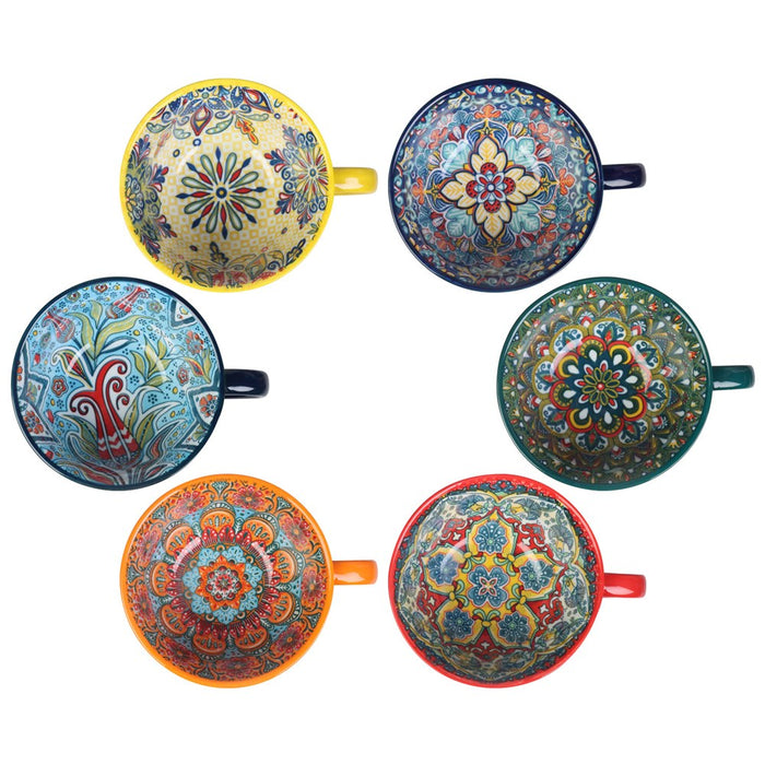 Lemon & Lime MOROCCAN DECO CERAMIC SOUP CUP 15X12.5X7CM