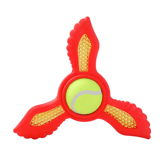 Paws & Claws FETCH FLYER TPR FOAM W/ TENNIS BALL 21.9X19.5X6CM