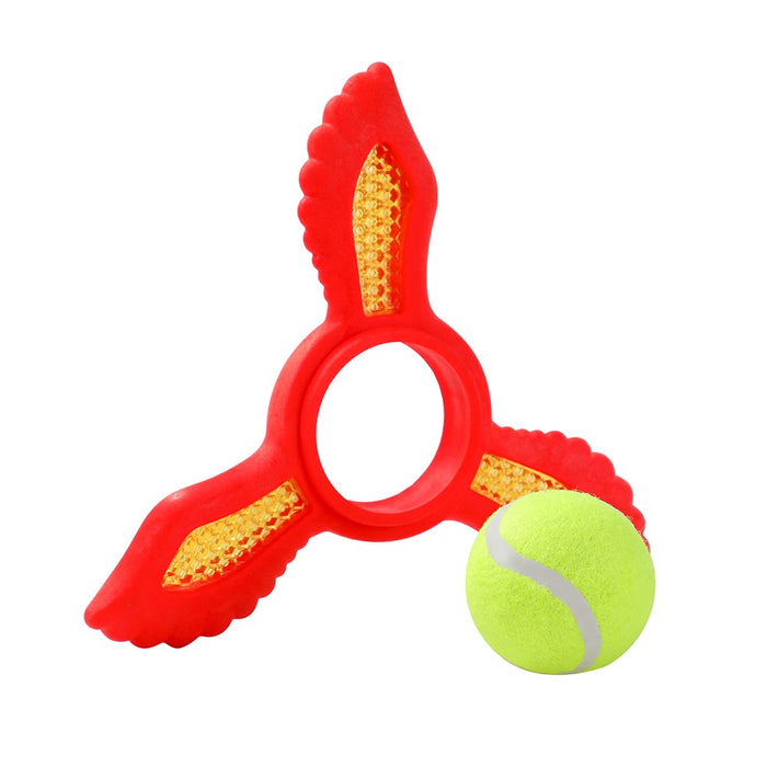 Paws & Claws FETCH FLYER TPR FOAM W/ TENNIS BALL 21.9X19.5X6CM
