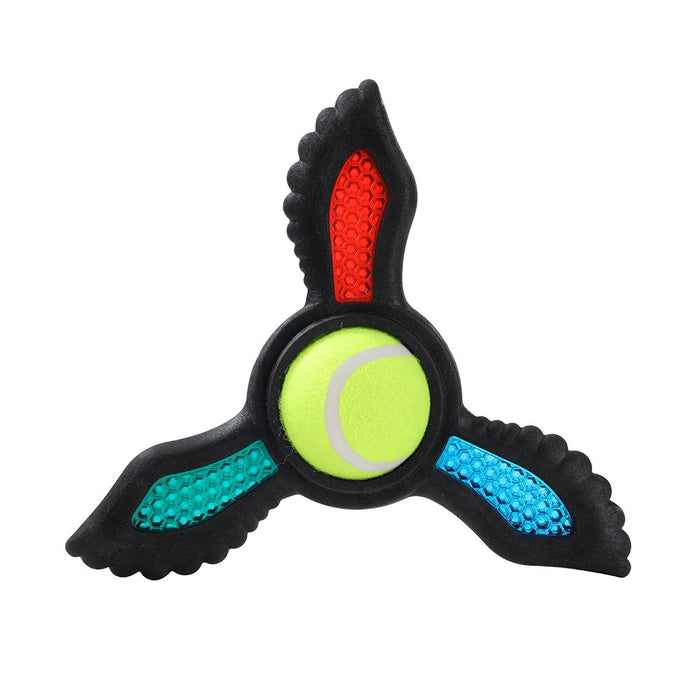 Paws & Claws FETCH FLYER TPR FOAM W/ TENNIS BALL 21.9X19.5X6CM