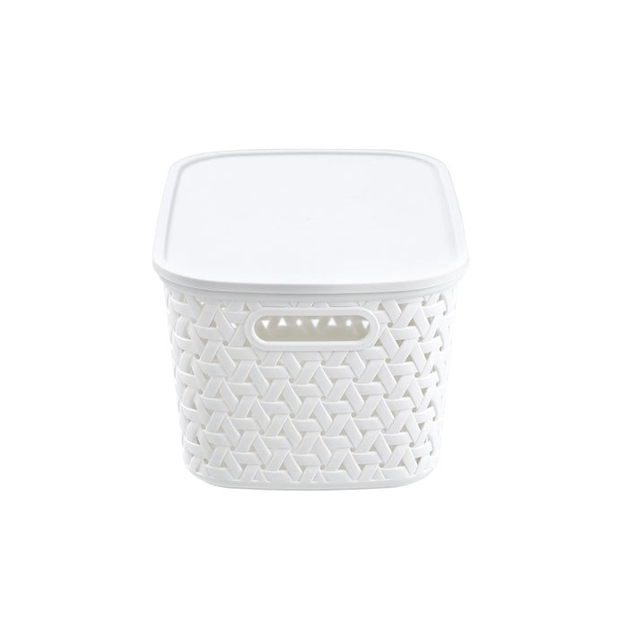 Boxsweden Rattan Basket Lidded 7L 30X20.5X15.5Cm