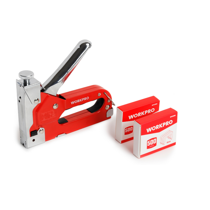 Workpro 3-In-1 Staple Gun Set,4-14mm WP223005