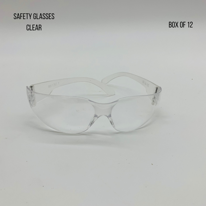 Eye protecting Safety clear glasses pack of 12