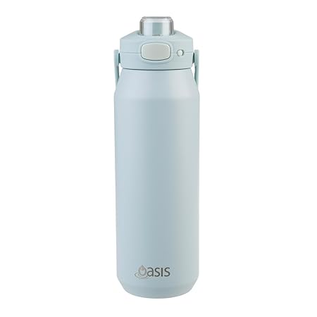 CERAMIC LINED S/S T/WALL INS. BOTTLE W/QUICK RELEASE 1L SEA MIST