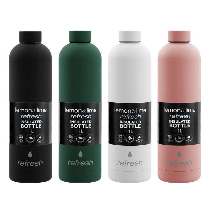 Lemon & Lime REFRESH INSULATED DRINK BOTTLE 1L