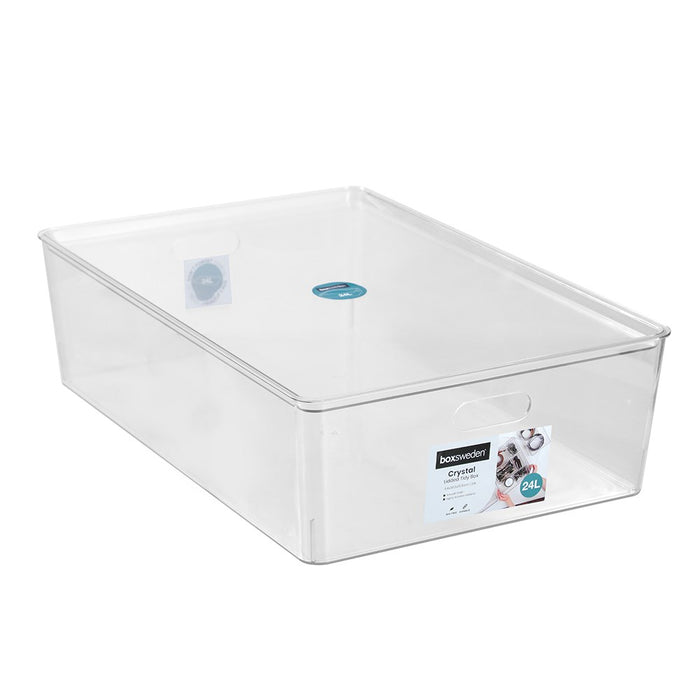 Boxsweden Crystal Tidy Box 24L 54X36.5X15.5Cm Clear