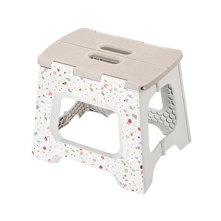 Compact Terrazzo In Body Foldable 32cm Stool