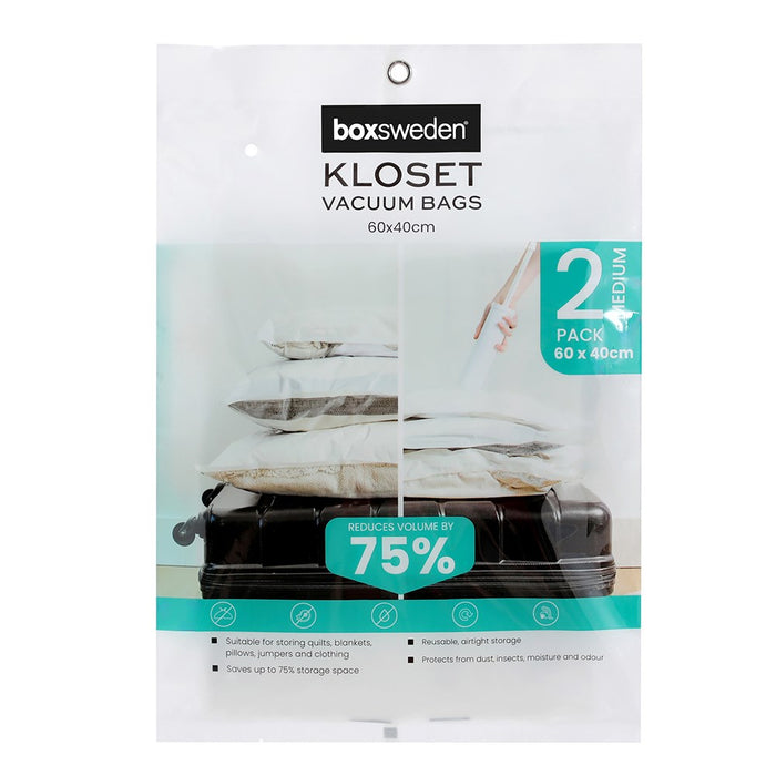 Boxsweden Kloset Vac Storage Bags 2Pk Med 60X40Cm