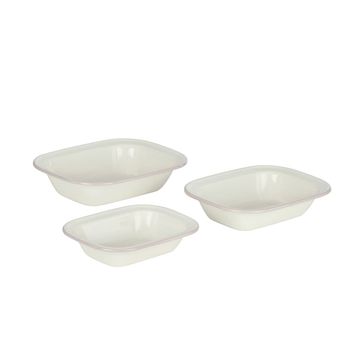 Davis & Waddell Daylesford Enamel Pie Dish Rectangle Cream