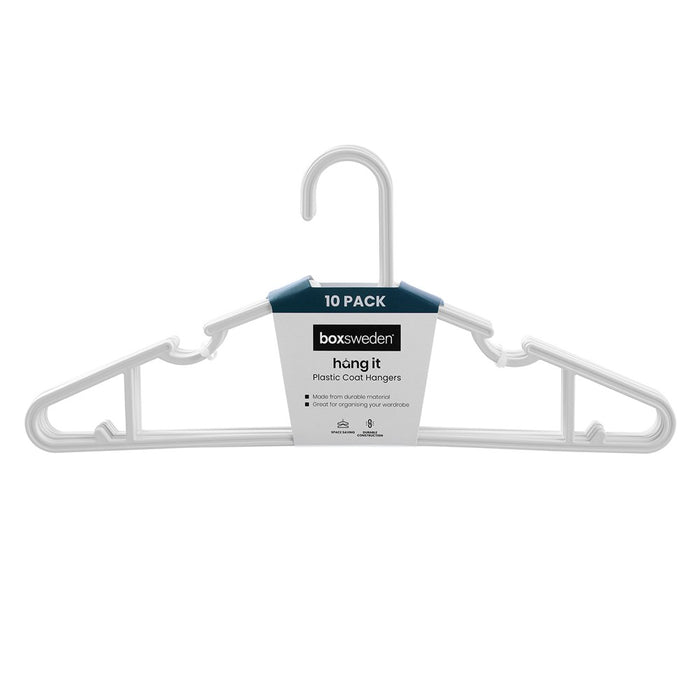 Boxsweden Hangit Plastic Hangers 10Pk 39.5Cm