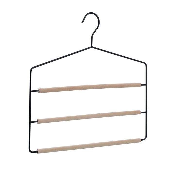 Boxsweden Hangit Toska Trouser Hanger 3 Tier 36X35Cm Metal & Wood