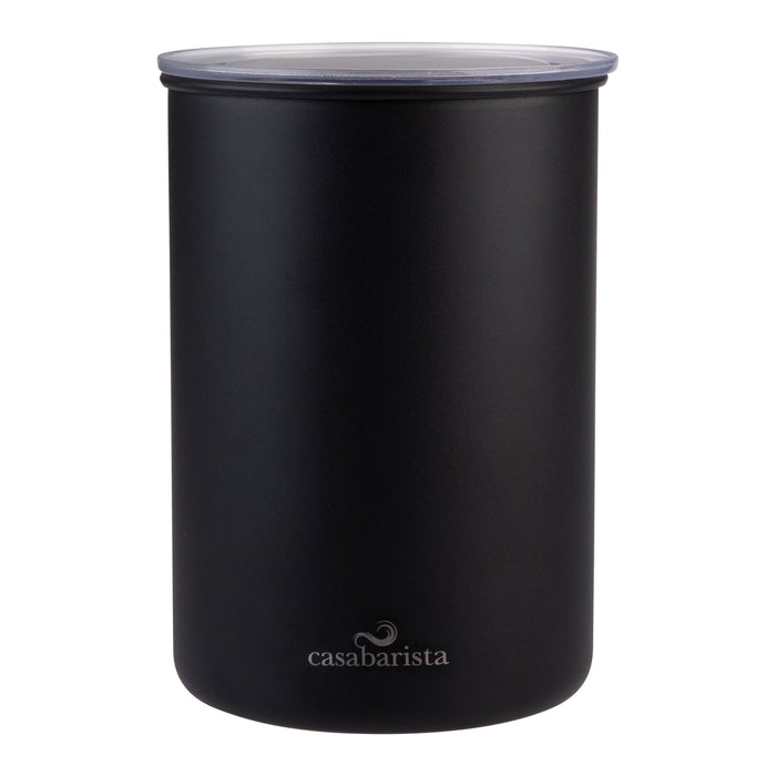 CASABARISTA STAINLESS STEEL VACUUM COFFEE CANISTER 1.3L - BLACK