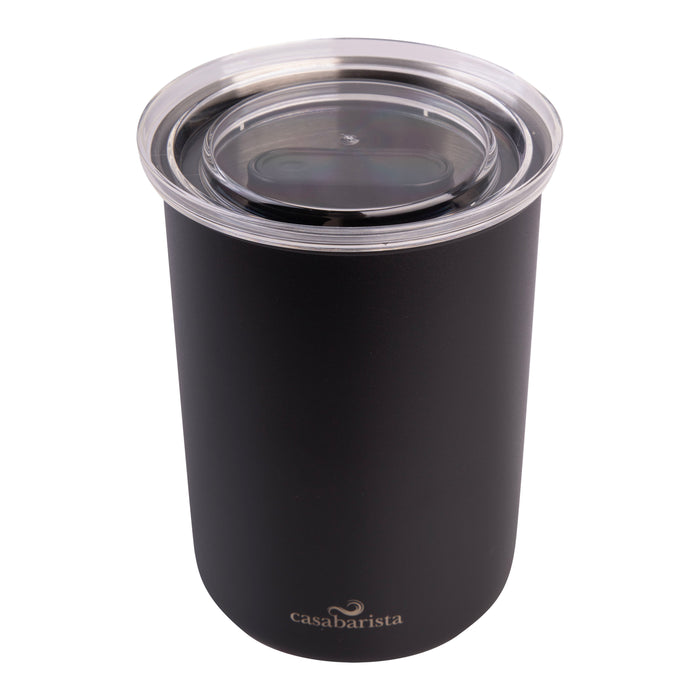 CASABARISTA STAINLESS STEEL VACUUM COFFEE CANISTER 1.3L - BLACK