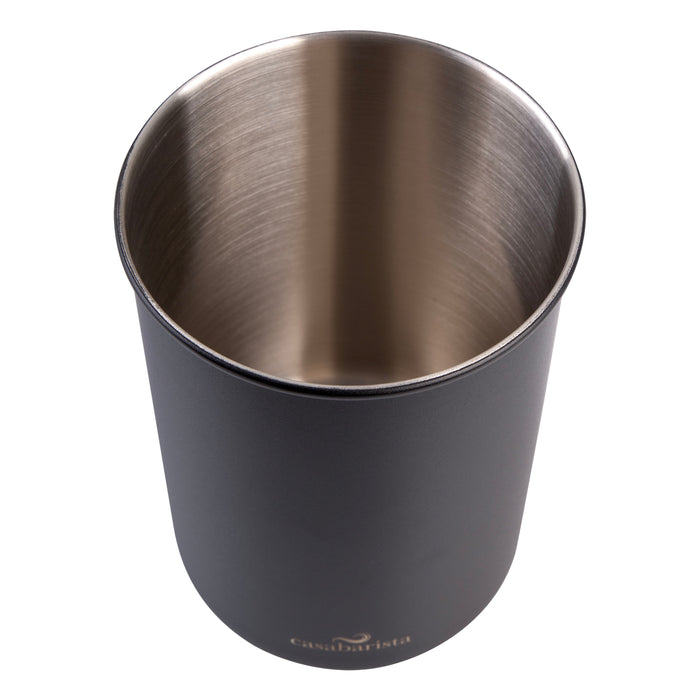 CASABARISTA STAINLESS STEEL VACUUM COFFEE CANISTER 1.3L - BLACK