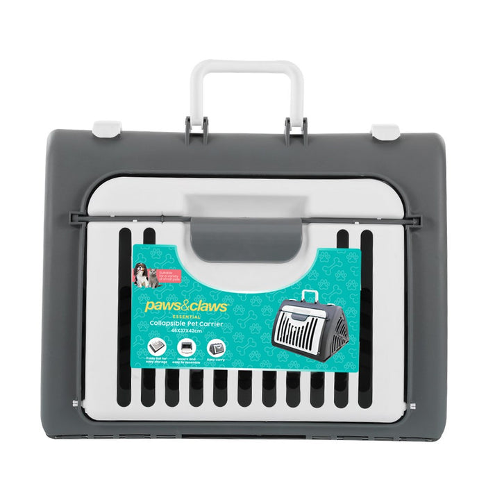 Paws & Claws COLLAPSIBLE PET CARRIER 46X37X42CM