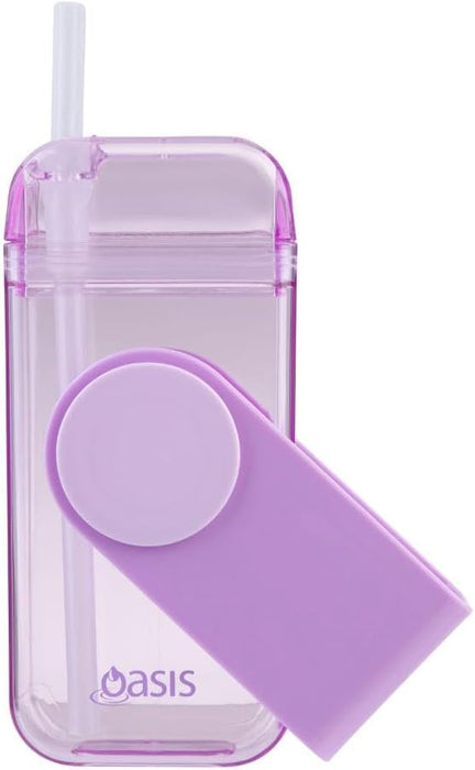 Oasis Kid's Tritan Juice Box W/Straw 300Ml - Lavender