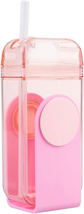 Oasis Kid's Tritan Juice Box W/Straw 300Ml - Pink