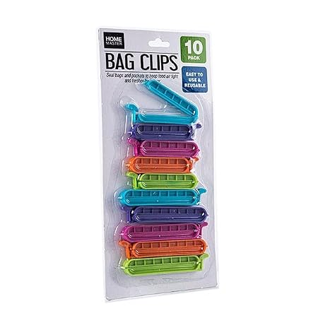 Easy Seal Bag Clips - 5pc x 7cm & 5pc x 10cm 10pk
