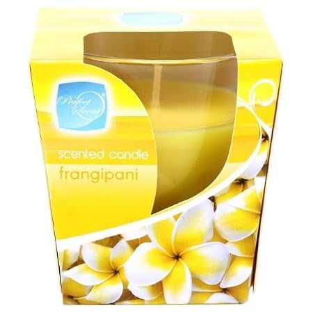 Candle Glasslight Scented 7cm Frangipani