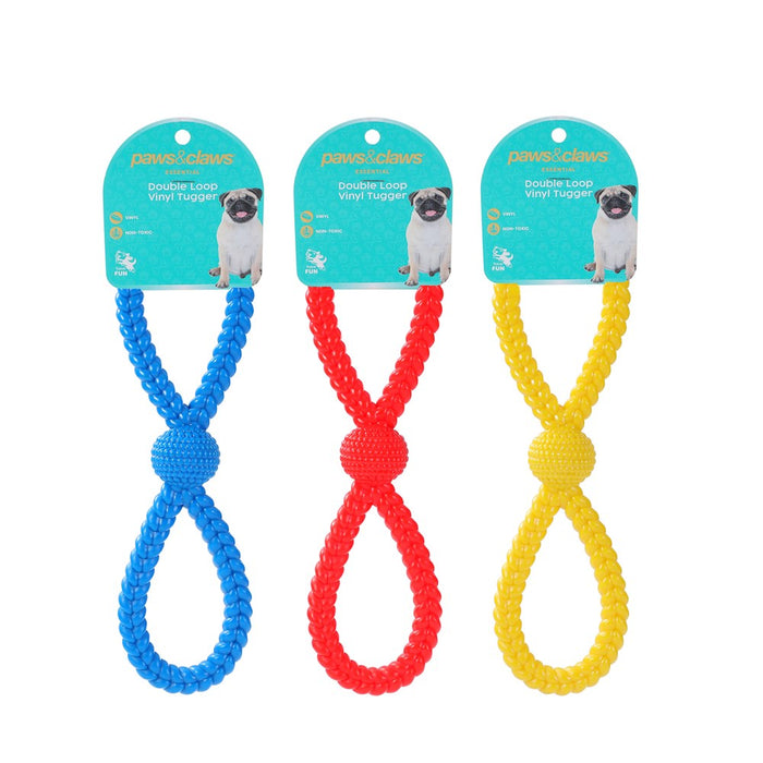 Paws & Claws VINYL DOUBLE LOOP TUGGER 27X8CM