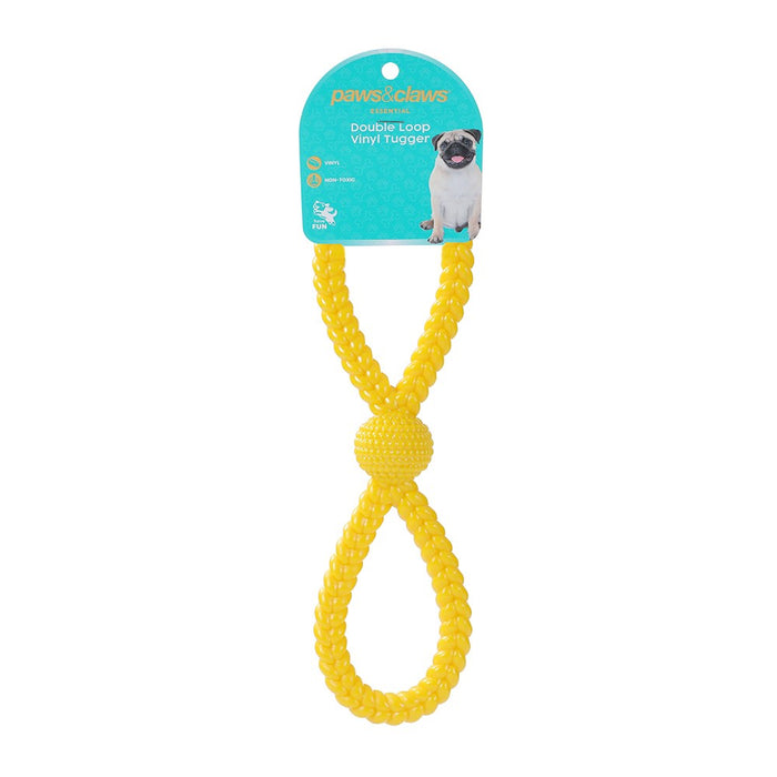 Paws & Claws VINYL DOUBLE LOOP TUGGER 27X8CM