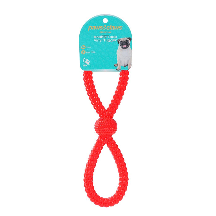 Paws & Claws VINYL DOUBLE LOOP TUGGER 27X8CM